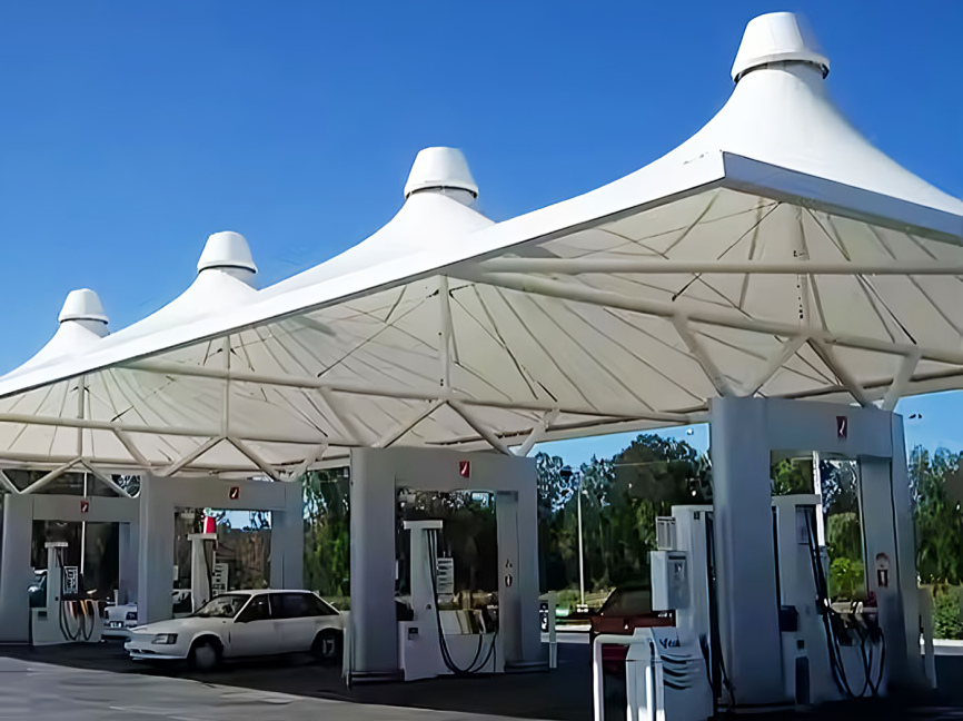 Petrol Pump Tensile Structure image 2